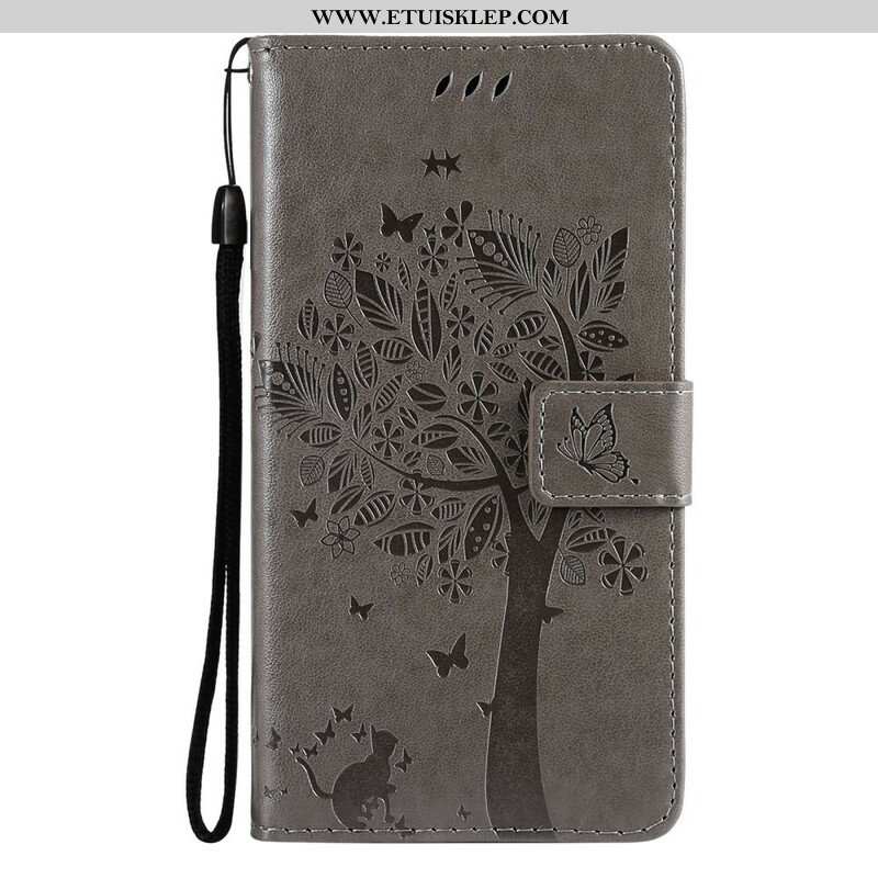 Etui Folio do Xiaomi Redmi Note 10 5G z Łańcuch Smycz Na Jawie